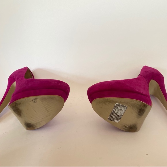 Aldo Women’s Pink Suede Leather Pumps Sz U.S. 6.5 - Picture 5 of 5